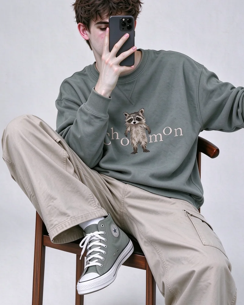 潦草小浣熊 卫衣 图 1